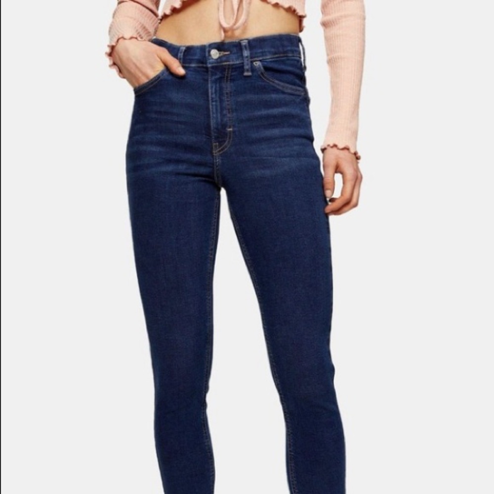 Topshop High Waisted Jamie Skinny Jeans Denim size 26